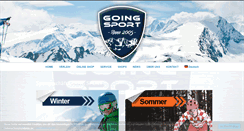 Desktop Screenshot of goingsport.at